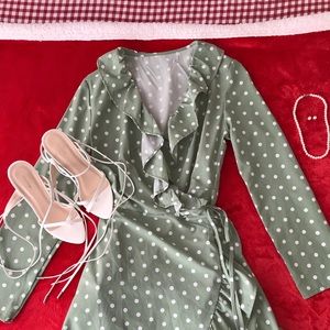 White Mid Heel Toe Loop Anckle Tie Heel